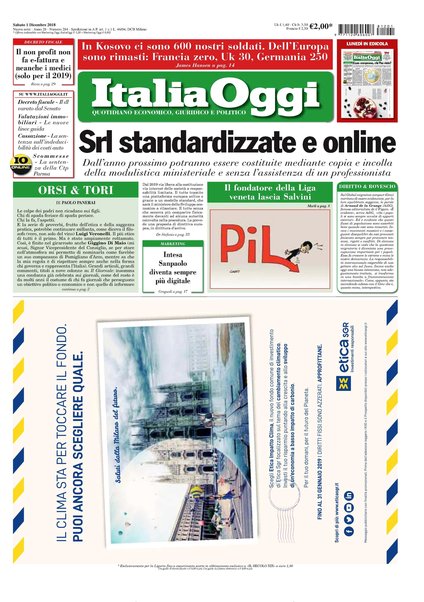 Italia oggi : quotidiano di economia finanza e politica